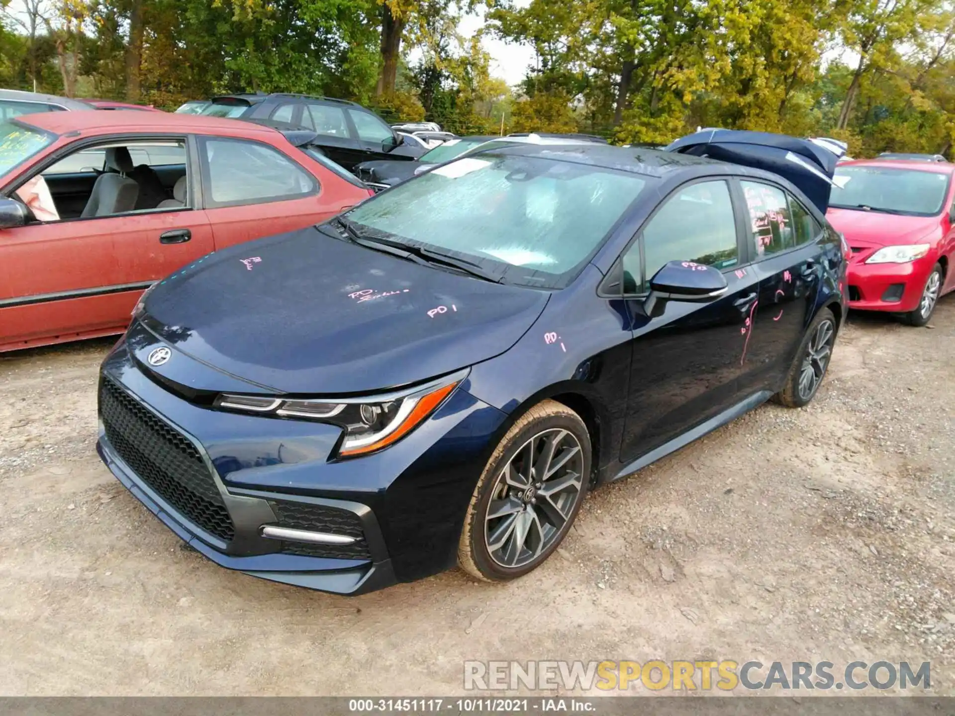 2 Photograph of a damaged car 5YFS4RCE3LP033822 TOYOTA COROLLA 2020