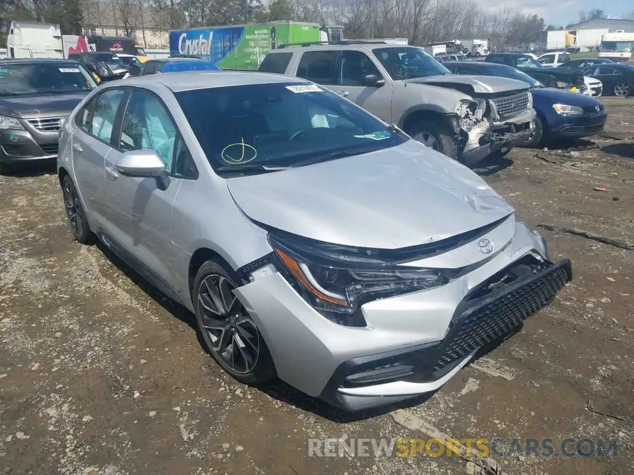 1 Photograph of a damaged car 5YFS4RCE3LP035358 TOYOTA COROLLA 2020