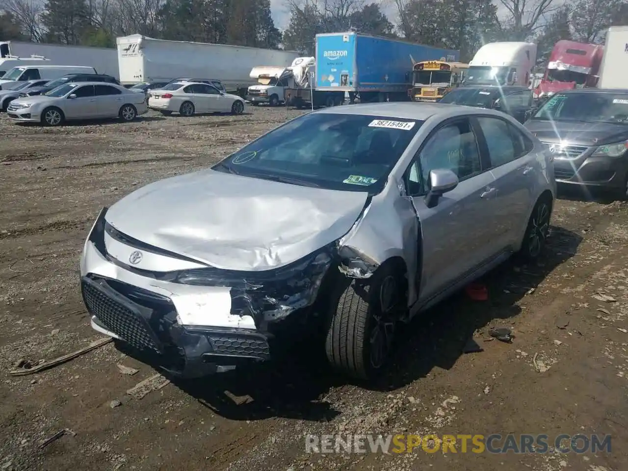 2 Photograph of a damaged car 5YFS4RCE3LP035358 TOYOTA COROLLA 2020