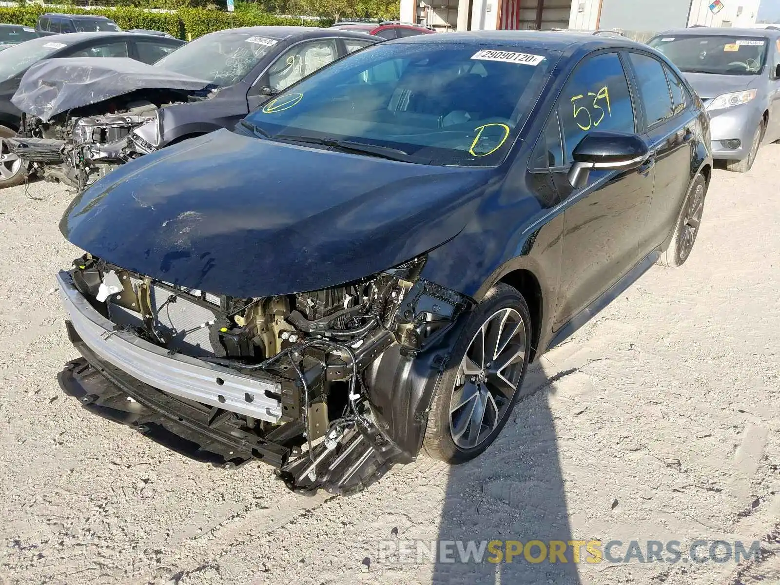 2 Photograph of a damaged car 5YFS4RCE3LP035845 TOYOTA COROLLA 2020