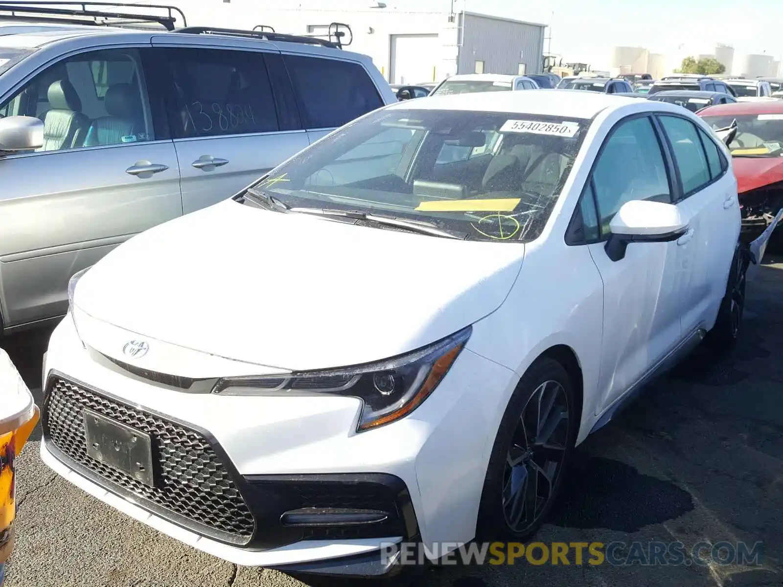 2 Photograph of a damaged car 5YFS4RCE3LP036493 TOYOTA COROLLA 2020