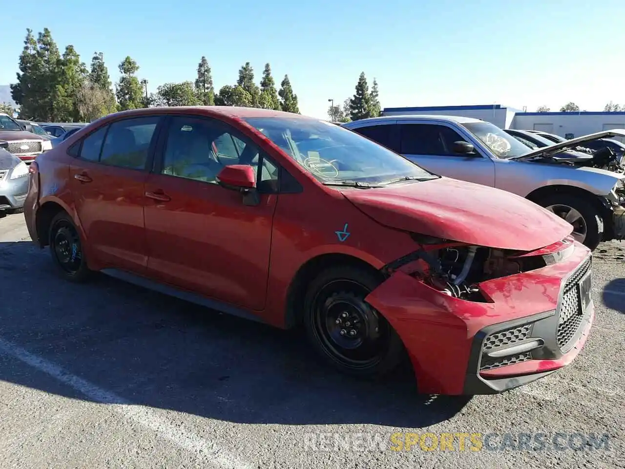 1 Photograph of a damaged car 5YFS4RCE3LP036980 TOYOTA COROLLA 2020