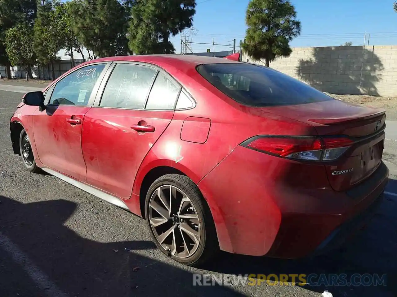 3 Photograph of a damaged car 5YFS4RCE3LP036980 TOYOTA COROLLA 2020