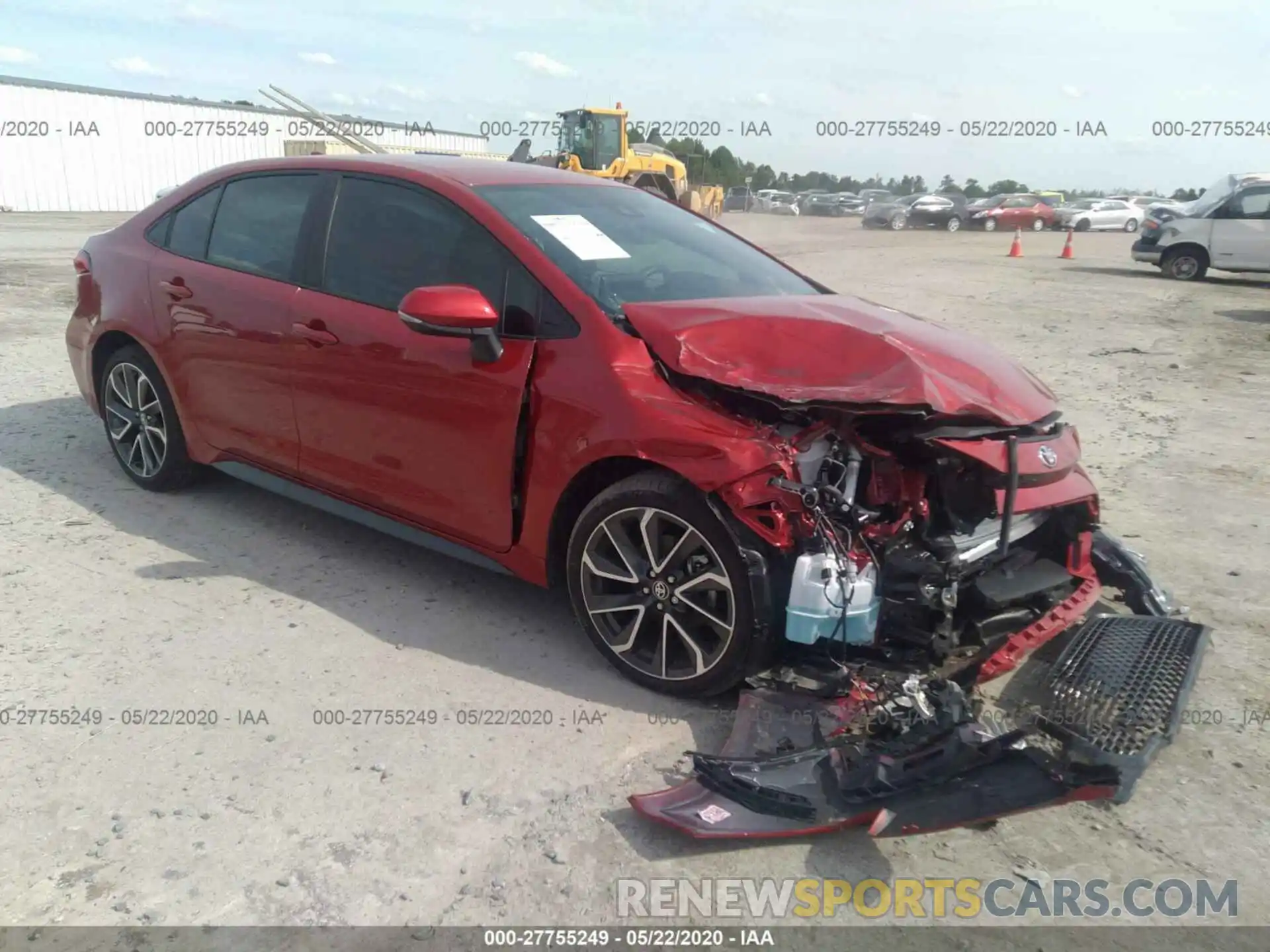 1 Photograph of a damaged car 5YFS4RCE3LP037286 TOYOTA COROLLA 2020