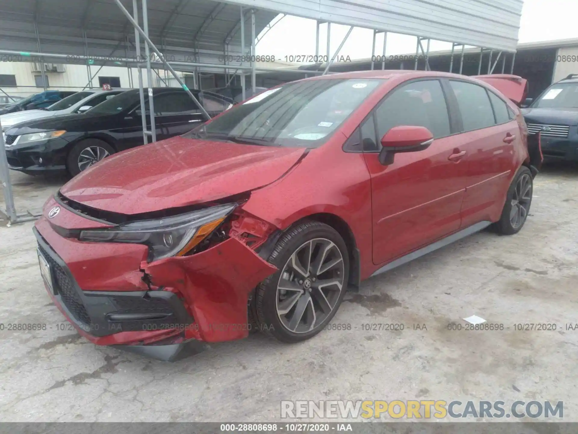 2 Photograph of a damaged car 5YFS4RCE3LP039149 TOYOTA COROLLA 2020