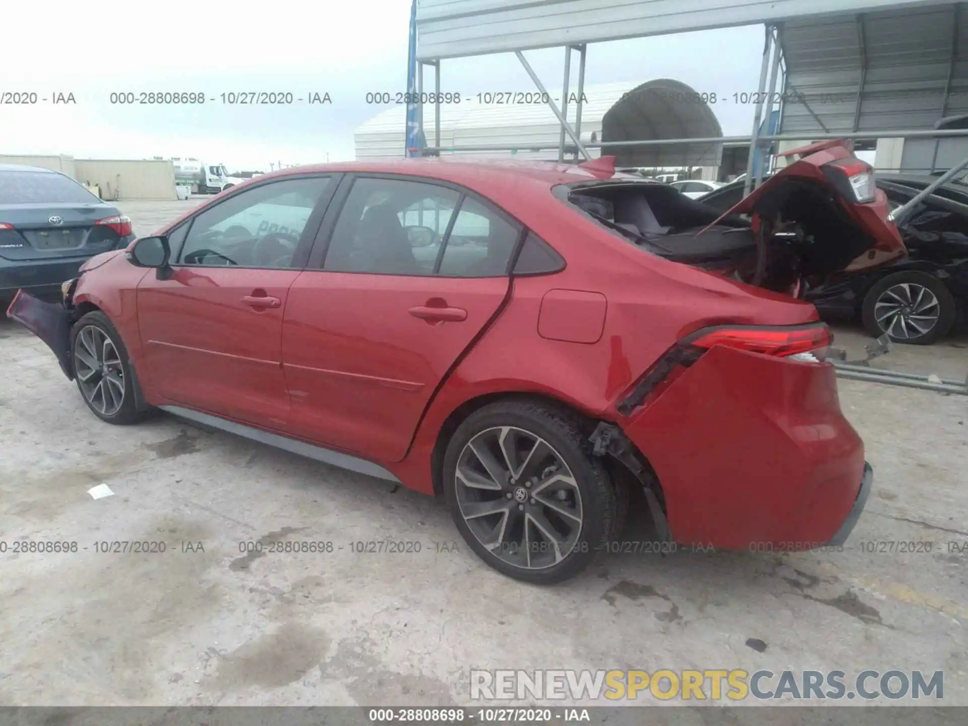 3 Photograph of a damaged car 5YFS4RCE3LP039149 TOYOTA COROLLA 2020