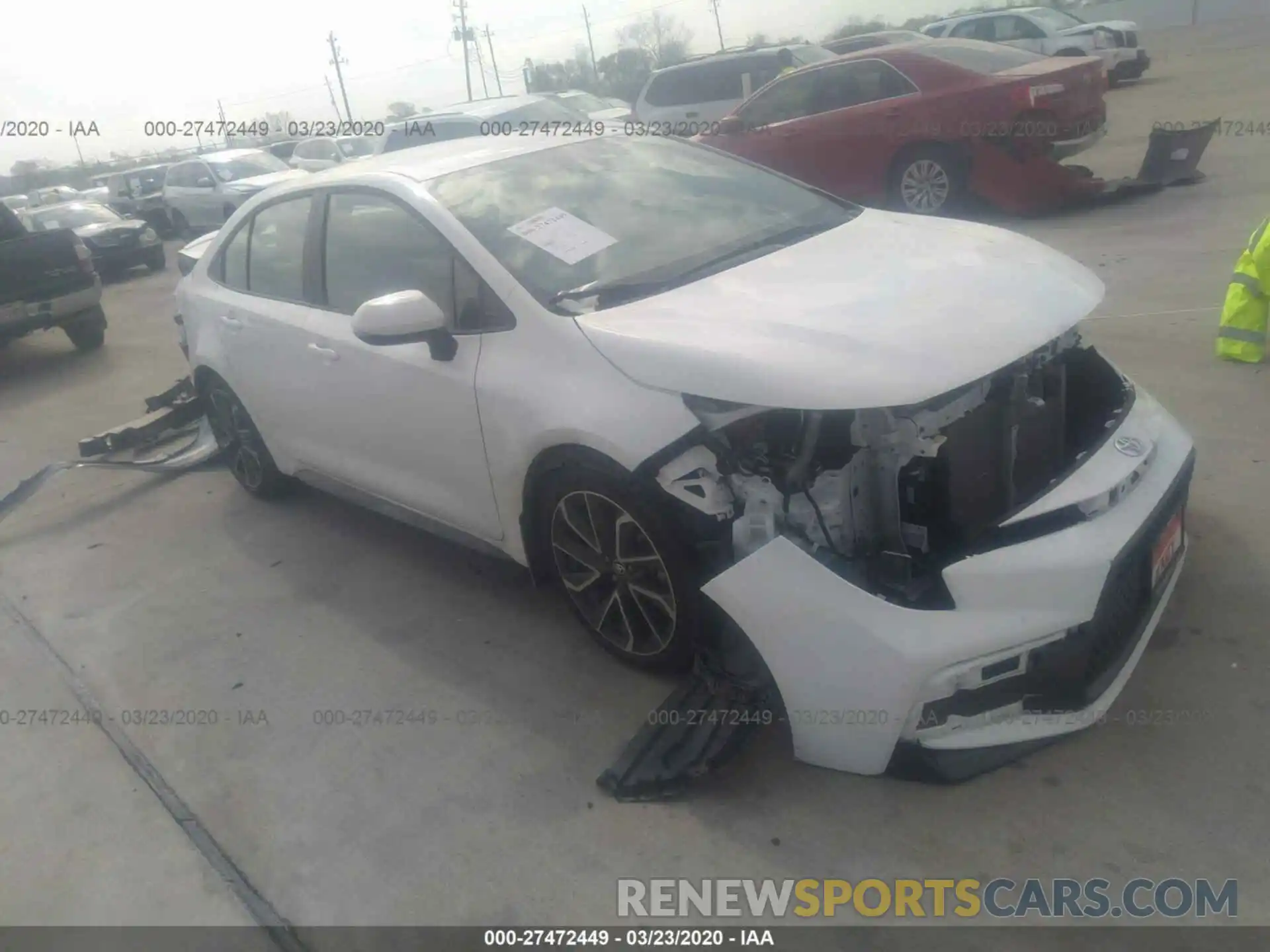 1 Photograph of a damaged car 5YFS4RCE3LP041001 TOYOTA COROLLA 2020