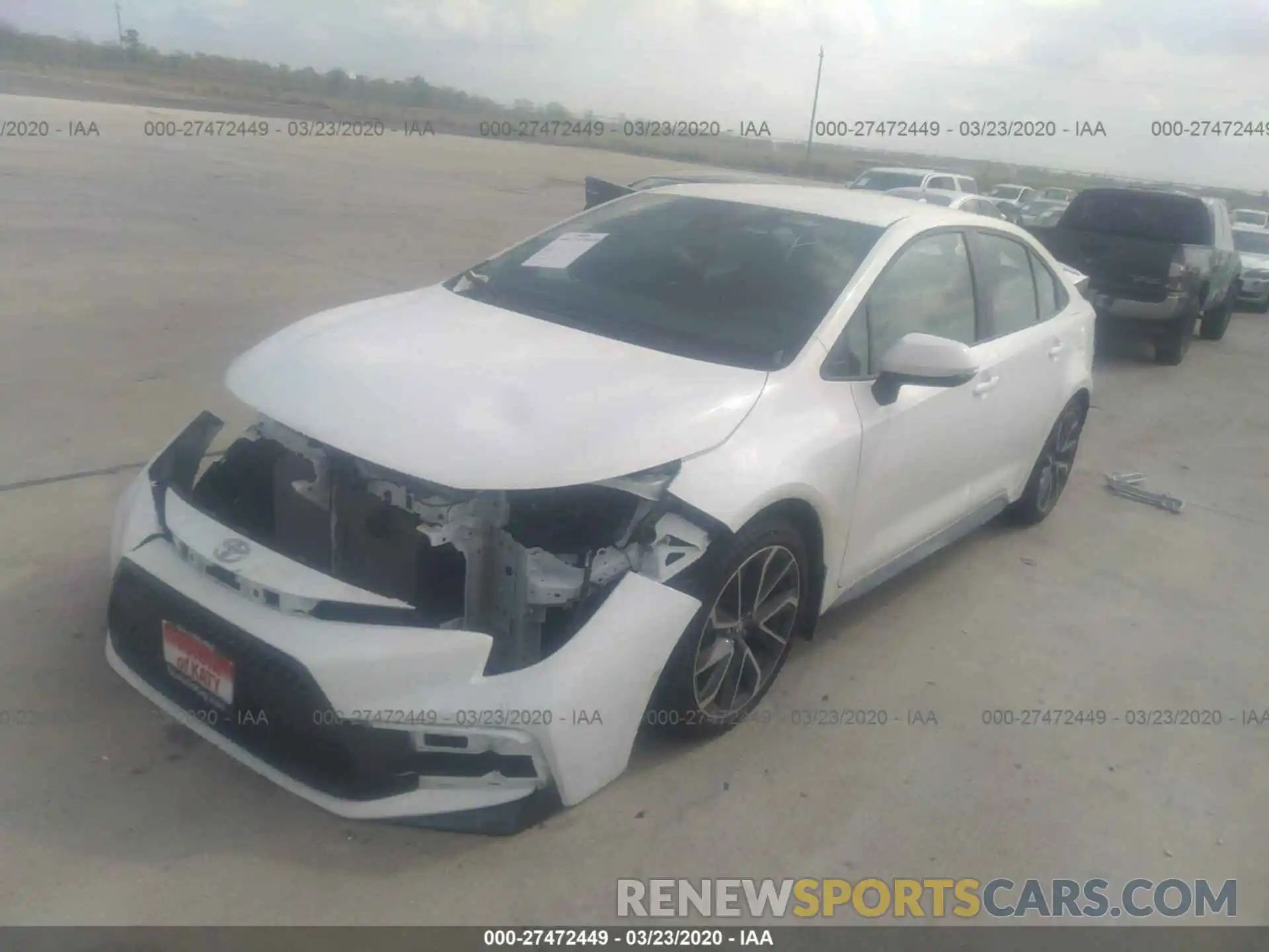 2 Photograph of a damaged car 5YFS4RCE3LP041001 TOYOTA COROLLA 2020