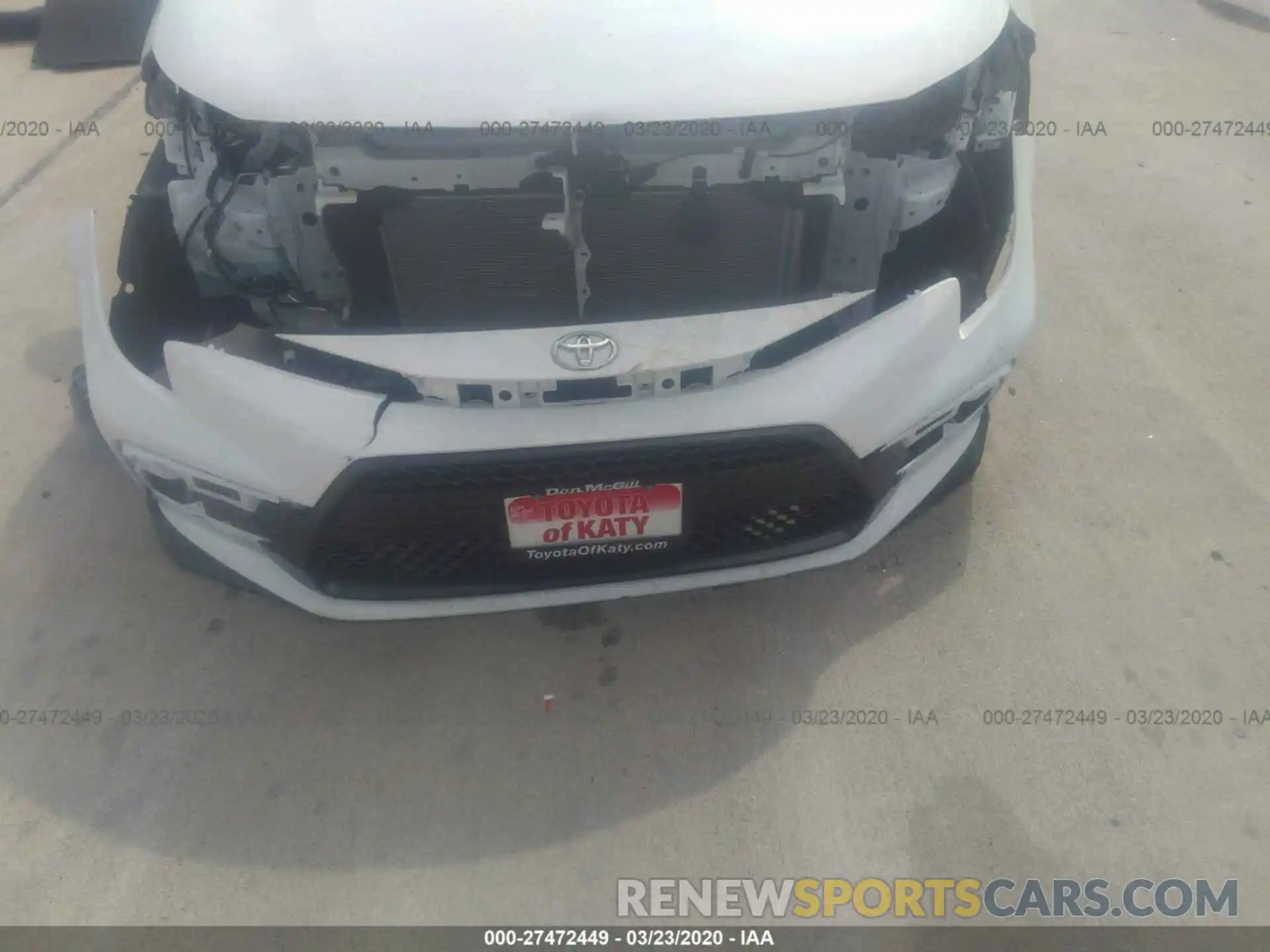 6 Photograph of a damaged car 5YFS4RCE3LP041001 TOYOTA COROLLA 2020