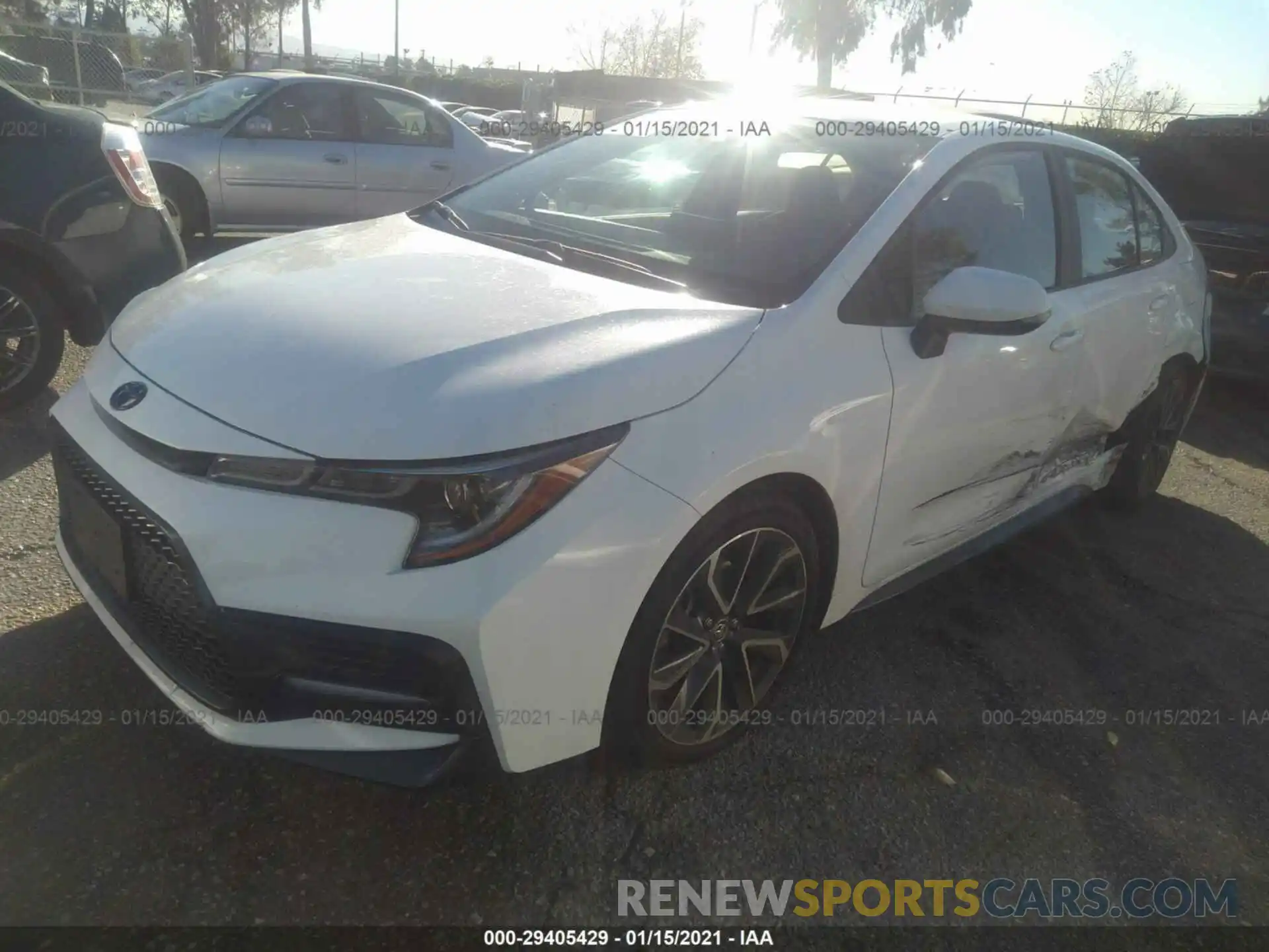 2 Photograph of a damaged car 5YFS4RCE3LP042018 TOYOTA COROLLA 2020