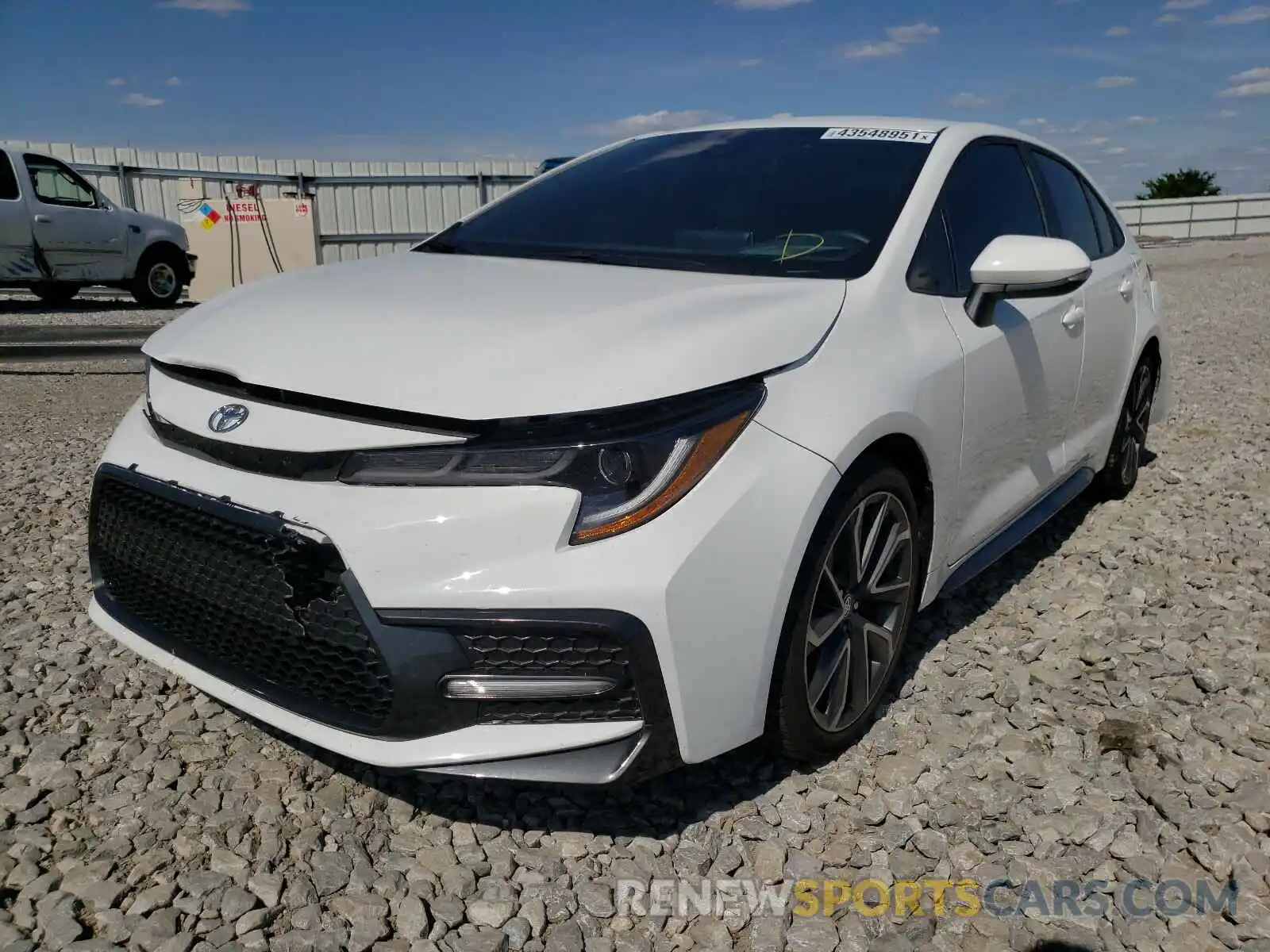 2 Photograph of a damaged car 5YFS4RCE3LP042553 TOYOTA COROLLA 2020