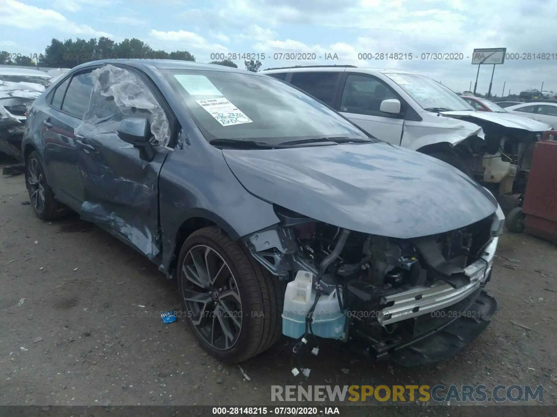 1 Photograph of a damaged car 5YFS4RCE3LP043878 TOYOTA COROLLA 2020