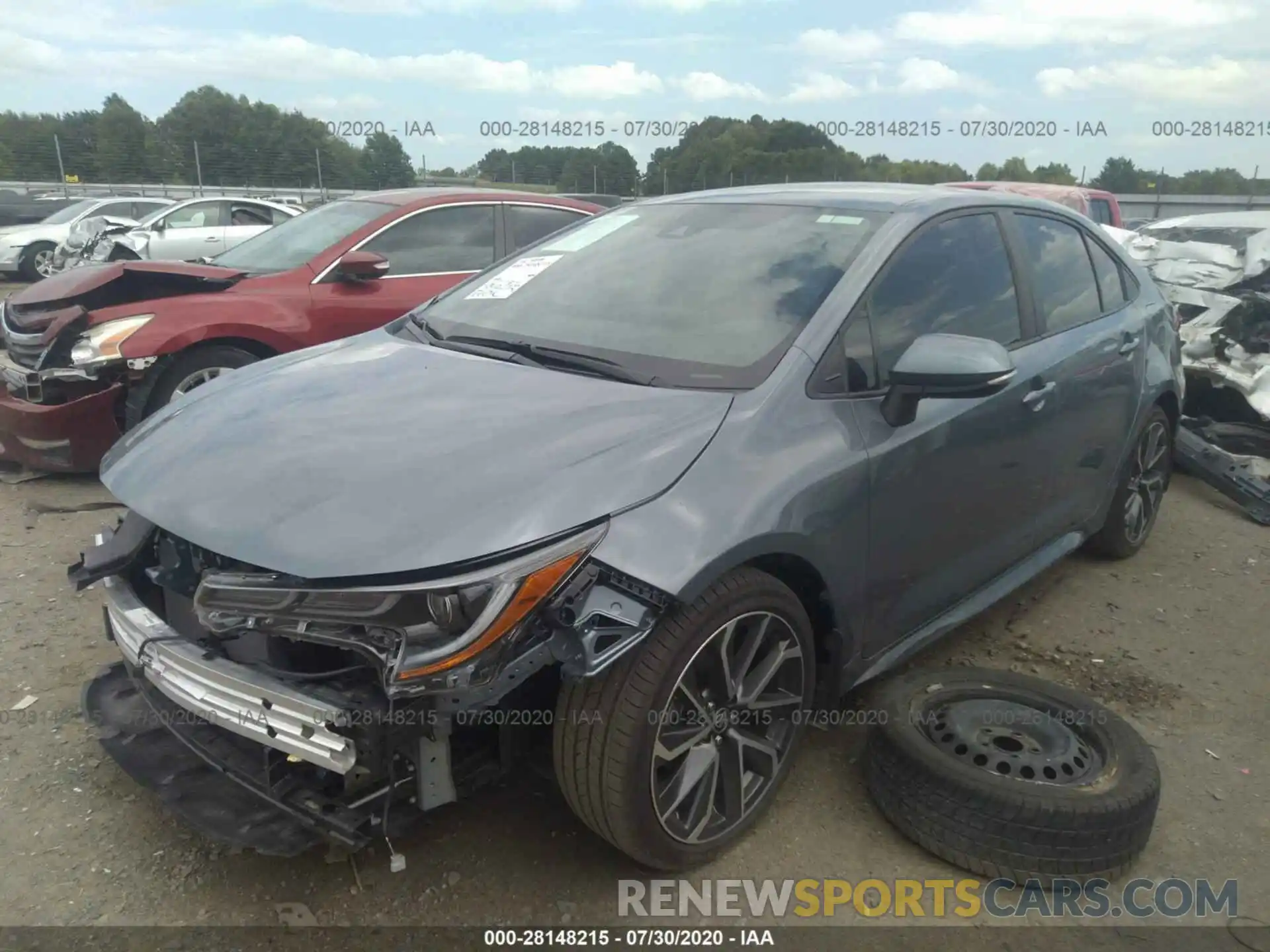 2 Photograph of a damaged car 5YFS4RCE3LP043878 TOYOTA COROLLA 2020