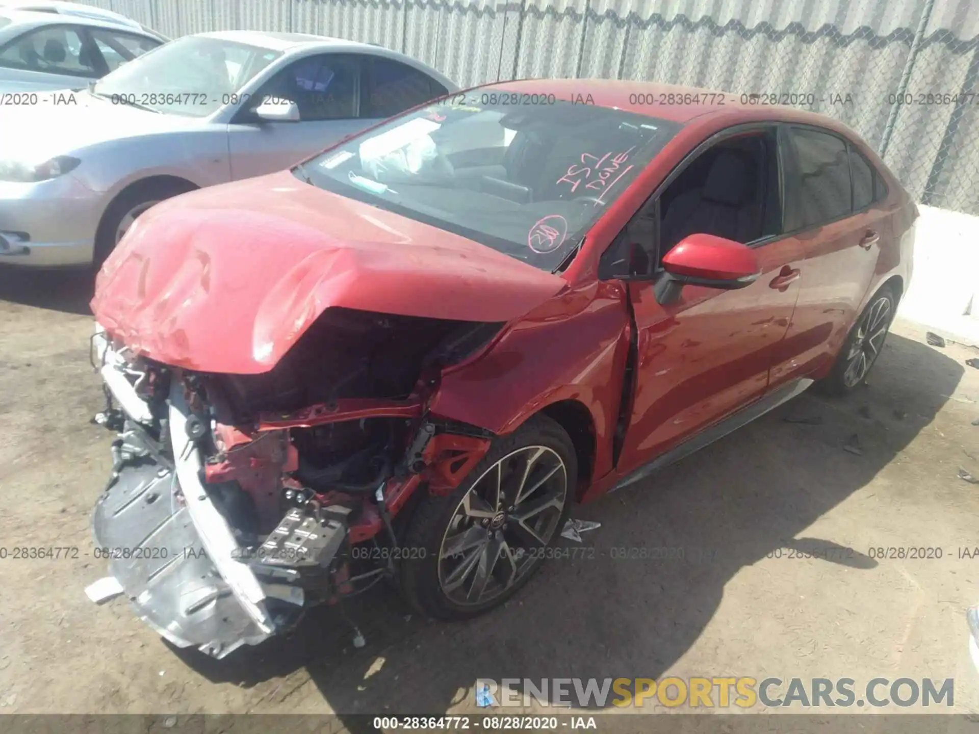 2 Photograph of a damaged car 5YFS4RCE3LP045100 TOYOTA COROLLA 2020