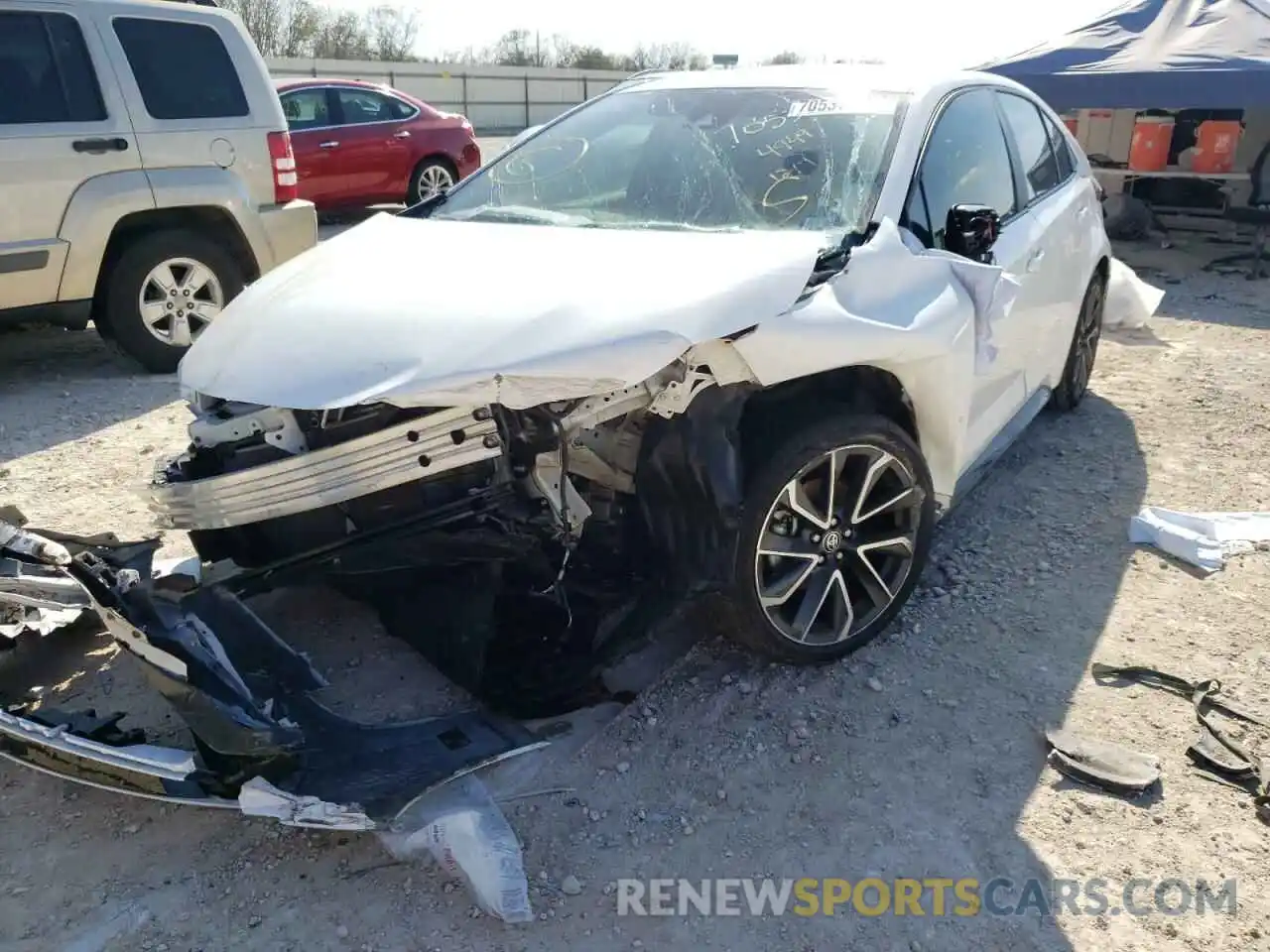 2 Photograph of a damaged car 5YFS4RCE3LP045470 TOYOTA COROLLA 2020