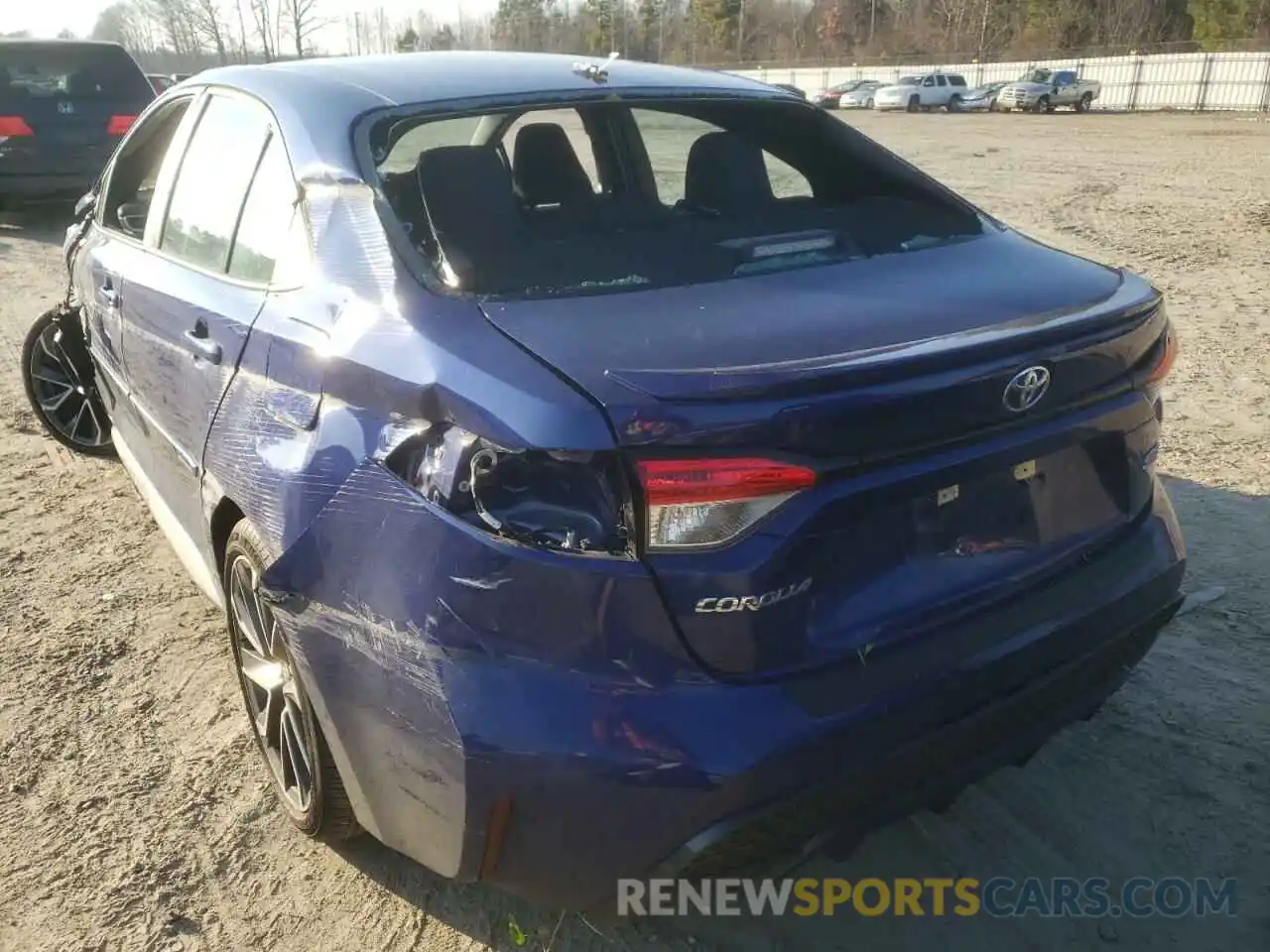 3 Photograph of a damaged car 5YFS4RCE3LP047459 TOYOTA COROLLA 2020