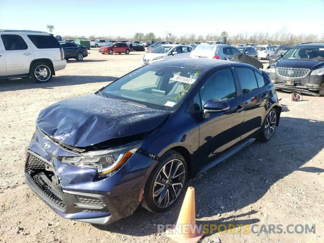 2 Photograph of a damaged car 5YFS4RCE3LP048496 TOYOTA COROLLA 2020