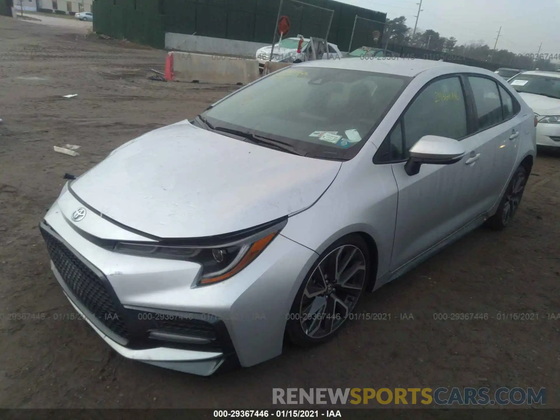 2 Photograph of a damaged car 5YFS4RCE3LP050555 TOYOTA COROLLA 2020