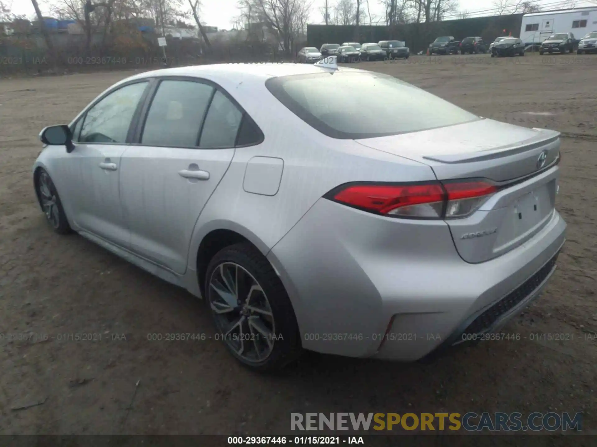 3 Photograph of a damaged car 5YFS4RCE3LP050555 TOYOTA COROLLA 2020