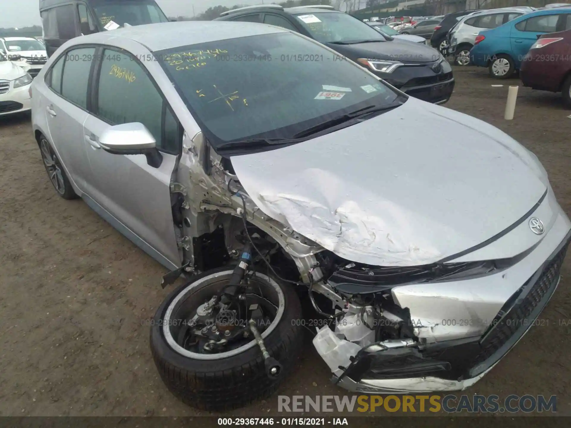 6 Photograph of a damaged car 5YFS4RCE3LP050555 TOYOTA COROLLA 2020