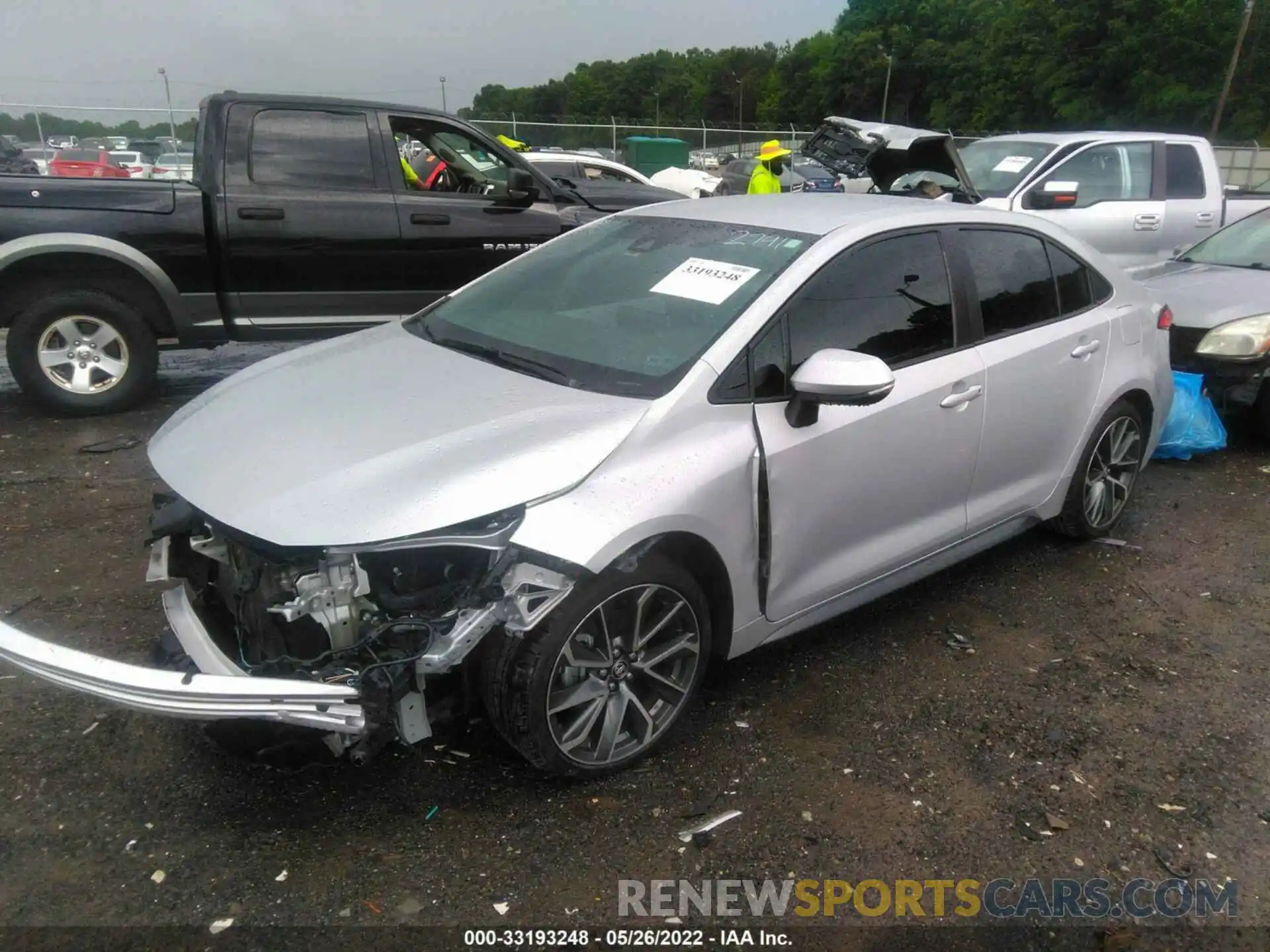 2 Photograph of a damaged car 5YFS4RCE3LP052791 TOYOTA COROLLA 2020