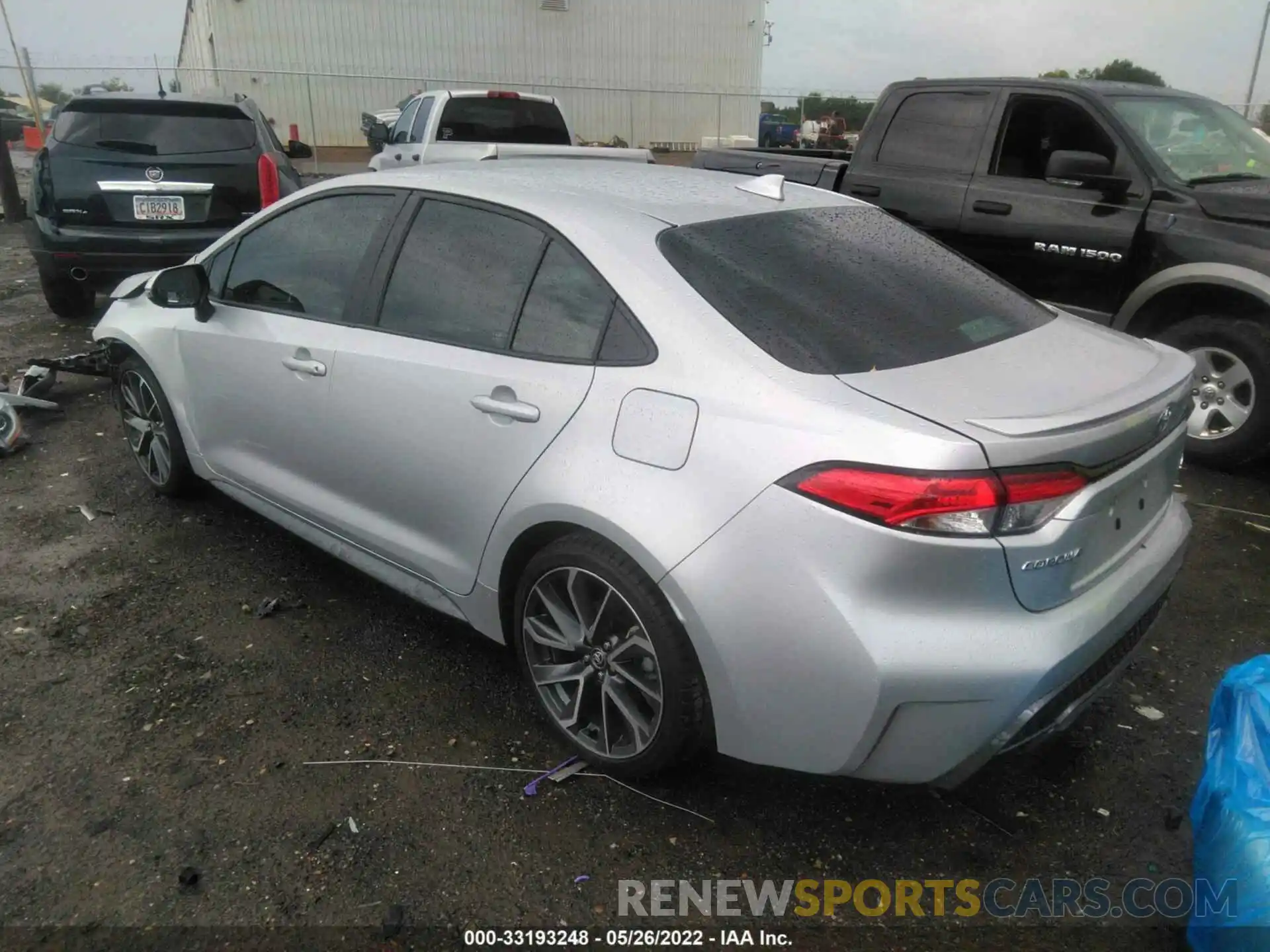 3 Photograph of a damaged car 5YFS4RCE3LP052791 TOYOTA COROLLA 2020