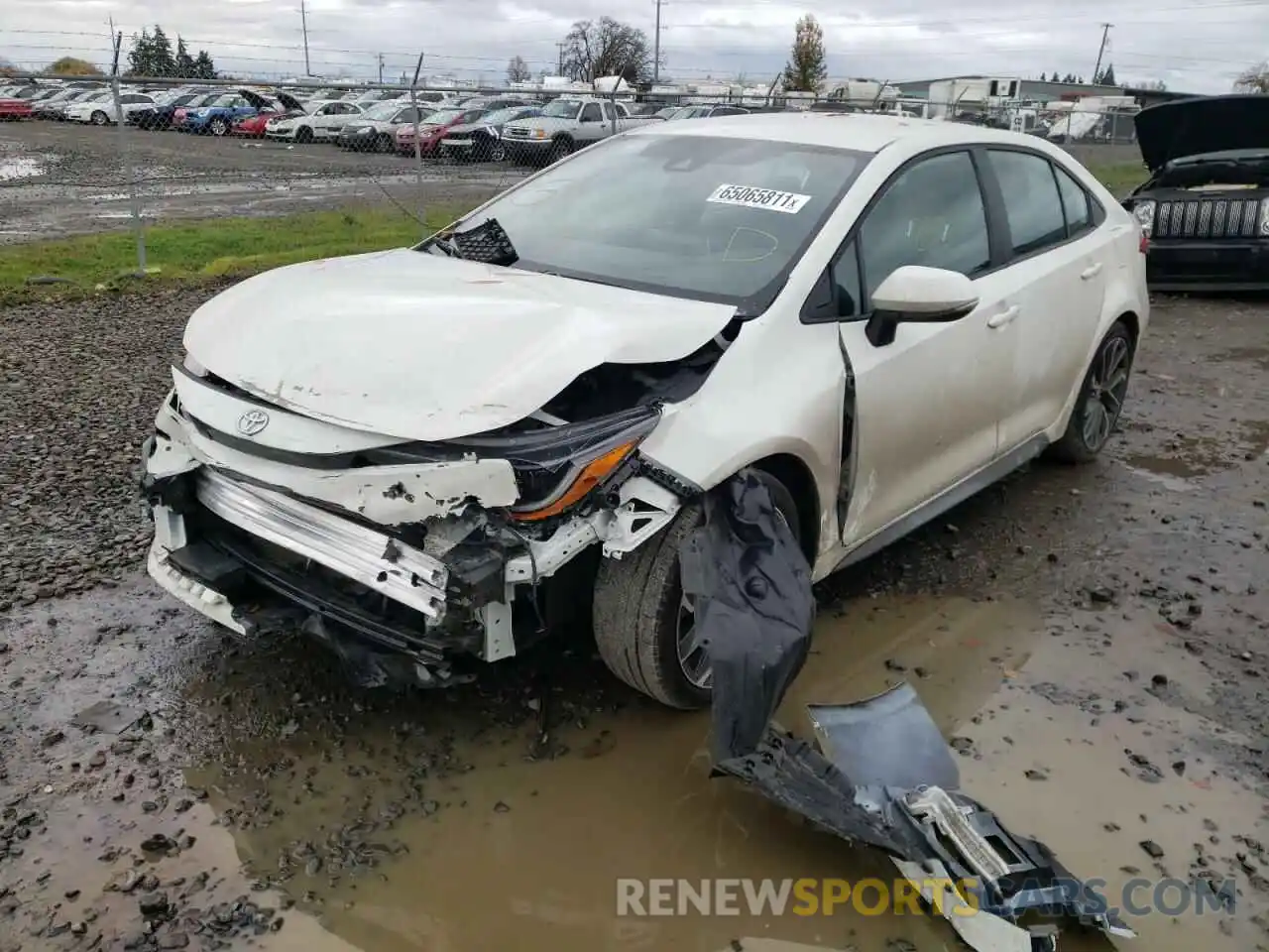 2 Photograph of a damaged car 5YFS4RCE3LP053147 TOYOTA COROLLA 2020