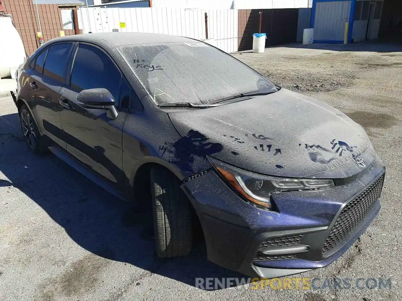 1 Photograph of a damaged car 5YFS4RCE3LP053892 TOYOTA COROLLA 2020