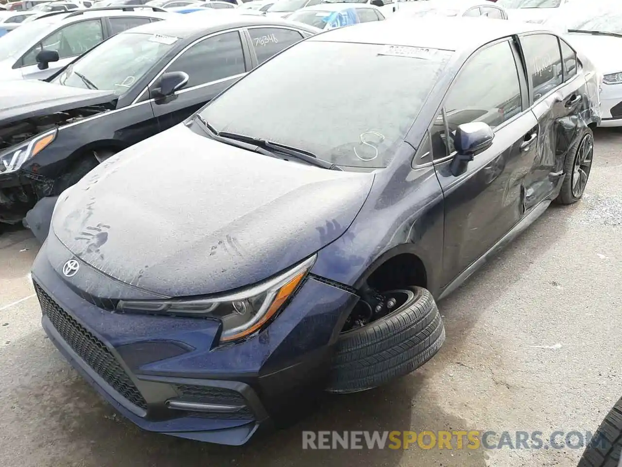 2 Photograph of a damaged car 5YFS4RCE3LP053892 TOYOTA COROLLA 2020