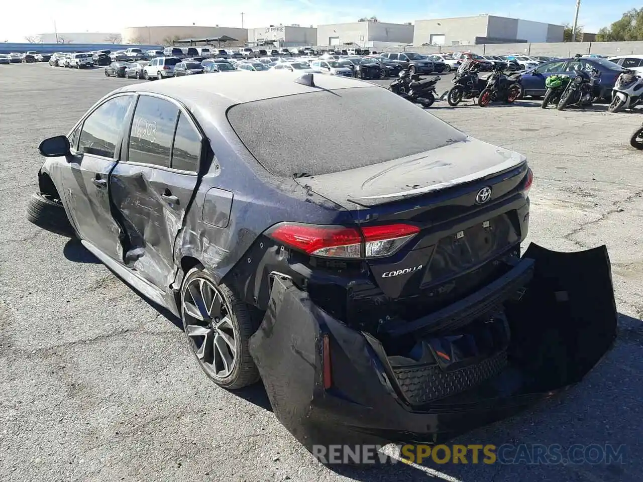 3 Photograph of a damaged car 5YFS4RCE3LP053892 TOYOTA COROLLA 2020