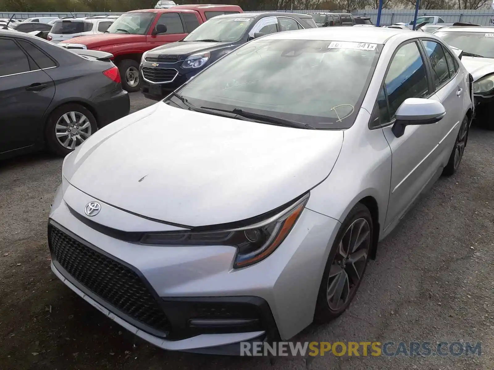 2 Photograph of a damaged car 5YFS4RCE3LP054668 TOYOTA COROLLA 2020