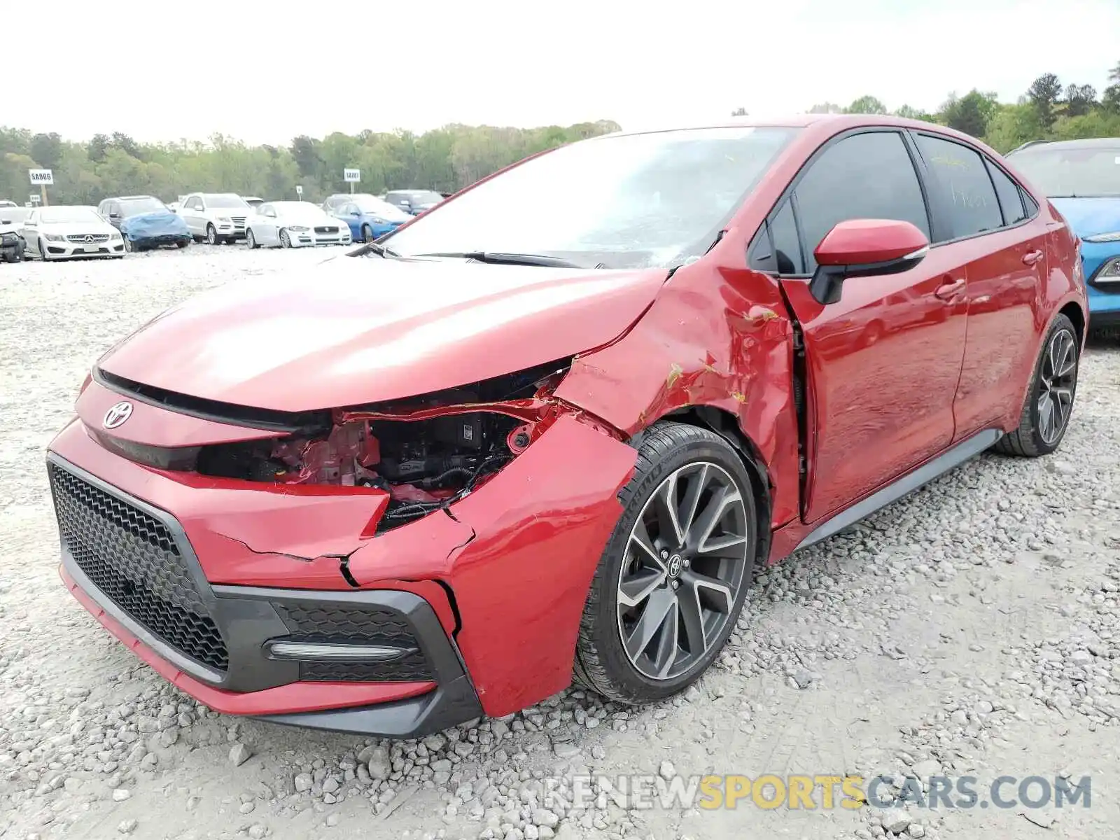 2 Photograph of a damaged car 5YFS4RCE3LP056355 TOYOTA COROLLA 2020