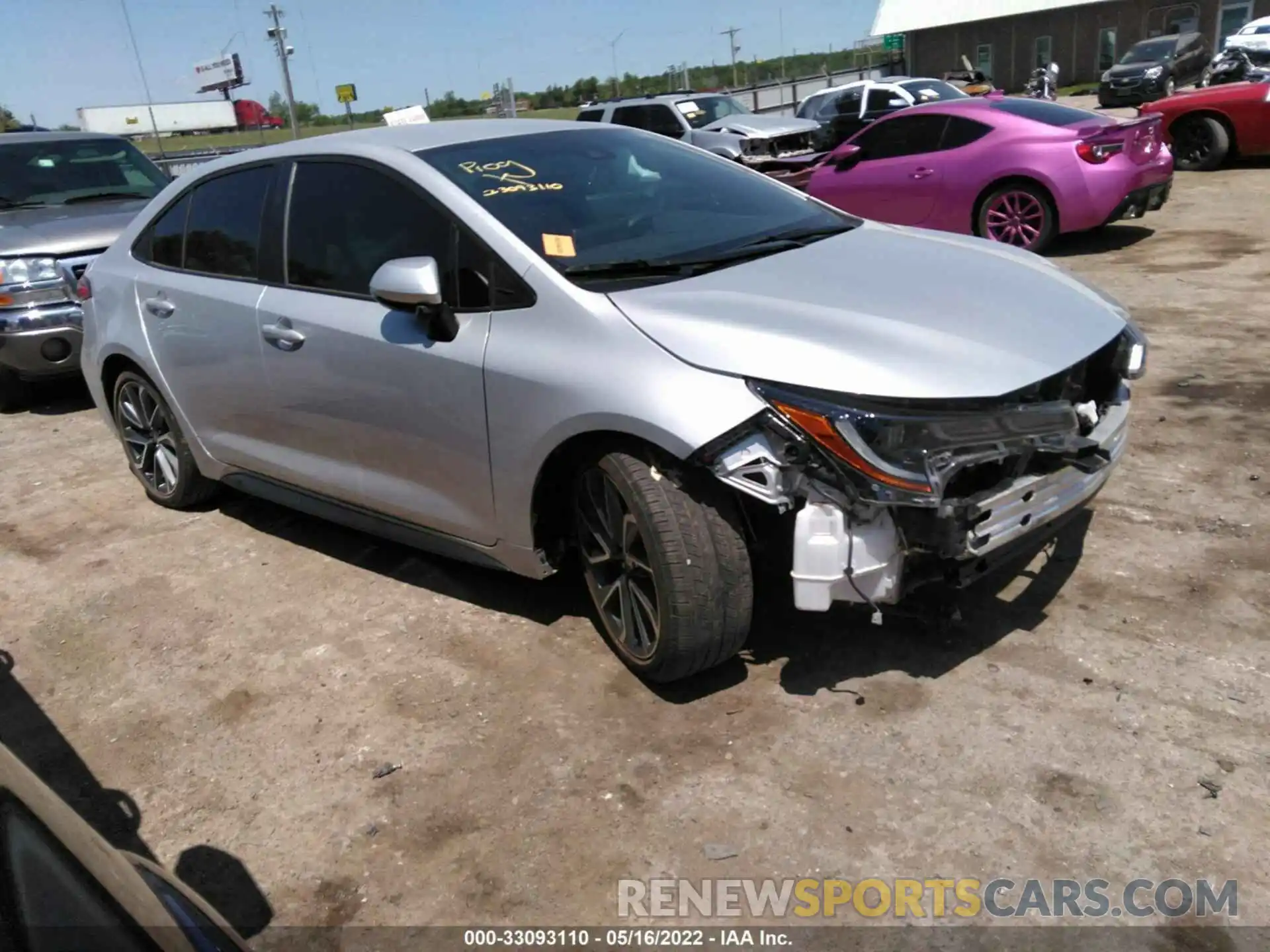 1 Photograph of a damaged car 5YFS4RCE3LP056615 TOYOTA COROLLA 2020