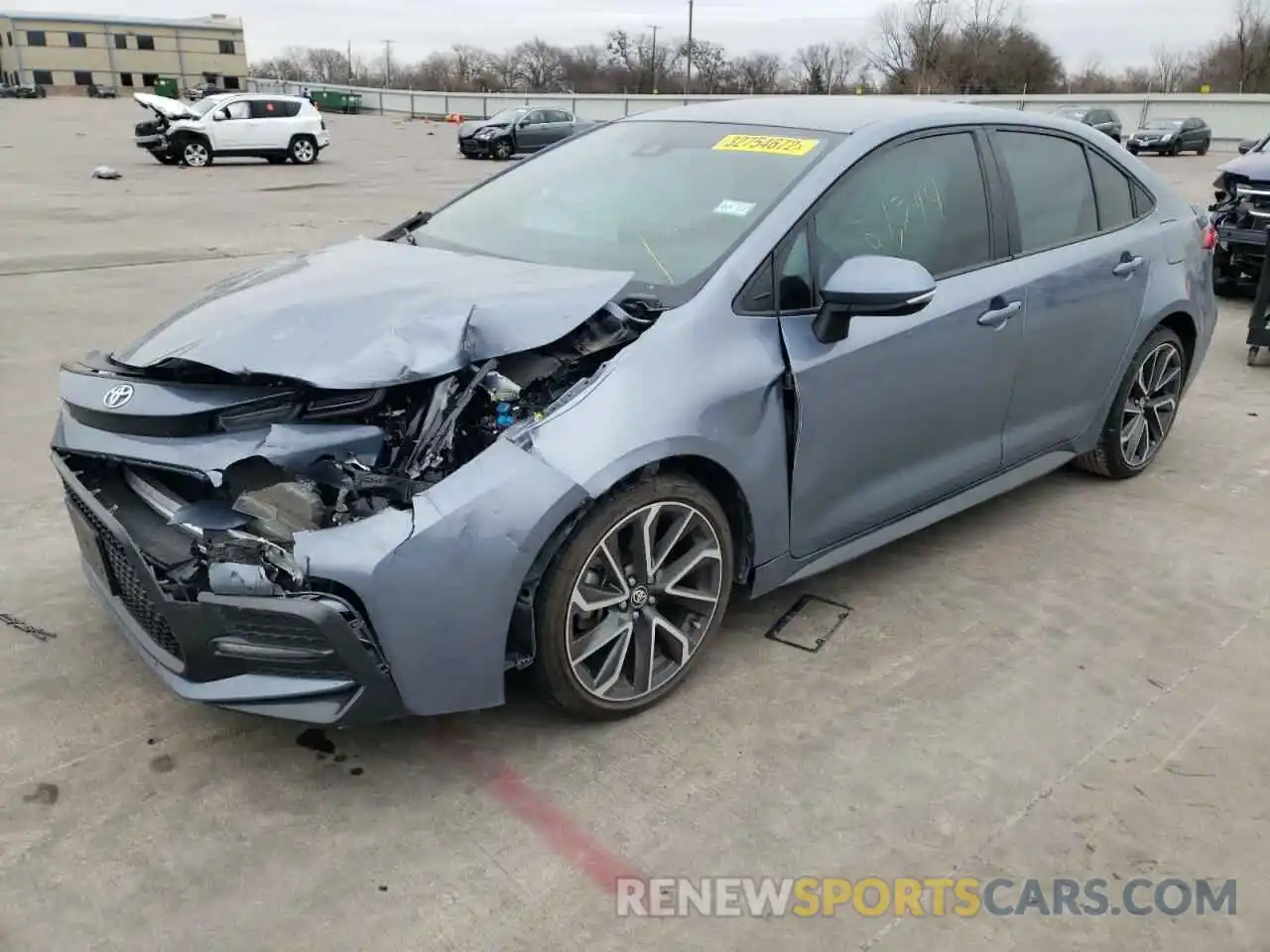 2 Photograph of a damaged car 5YFS4RCE4LP007696 TOYOTA COROLLA 2020