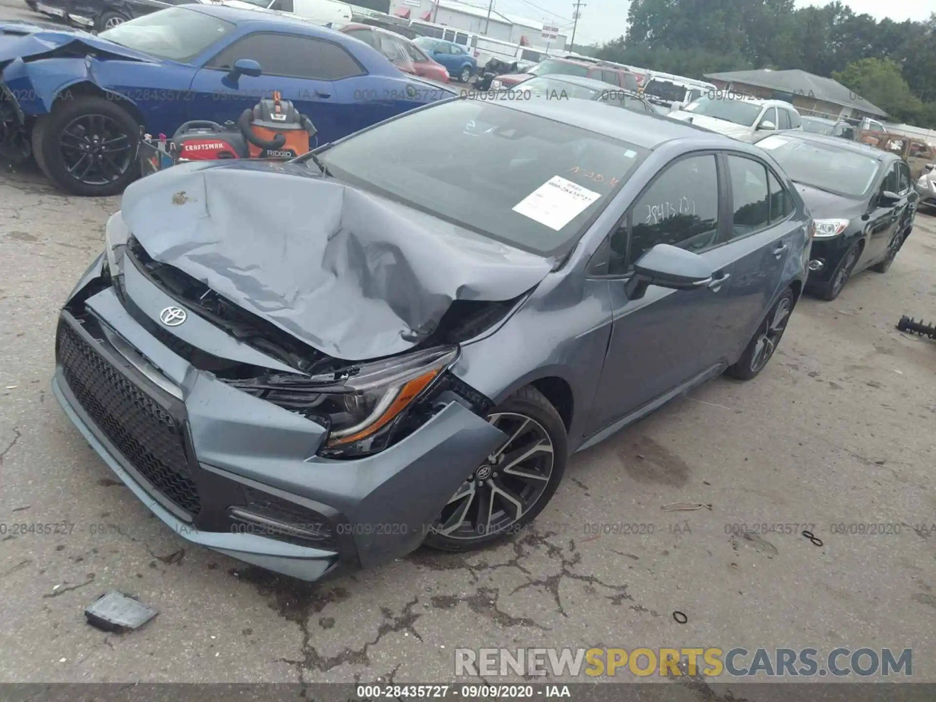 2 Photograph of a damaged car 5YFS4RCE4LP009304 TOYOTA COROLLA 2020