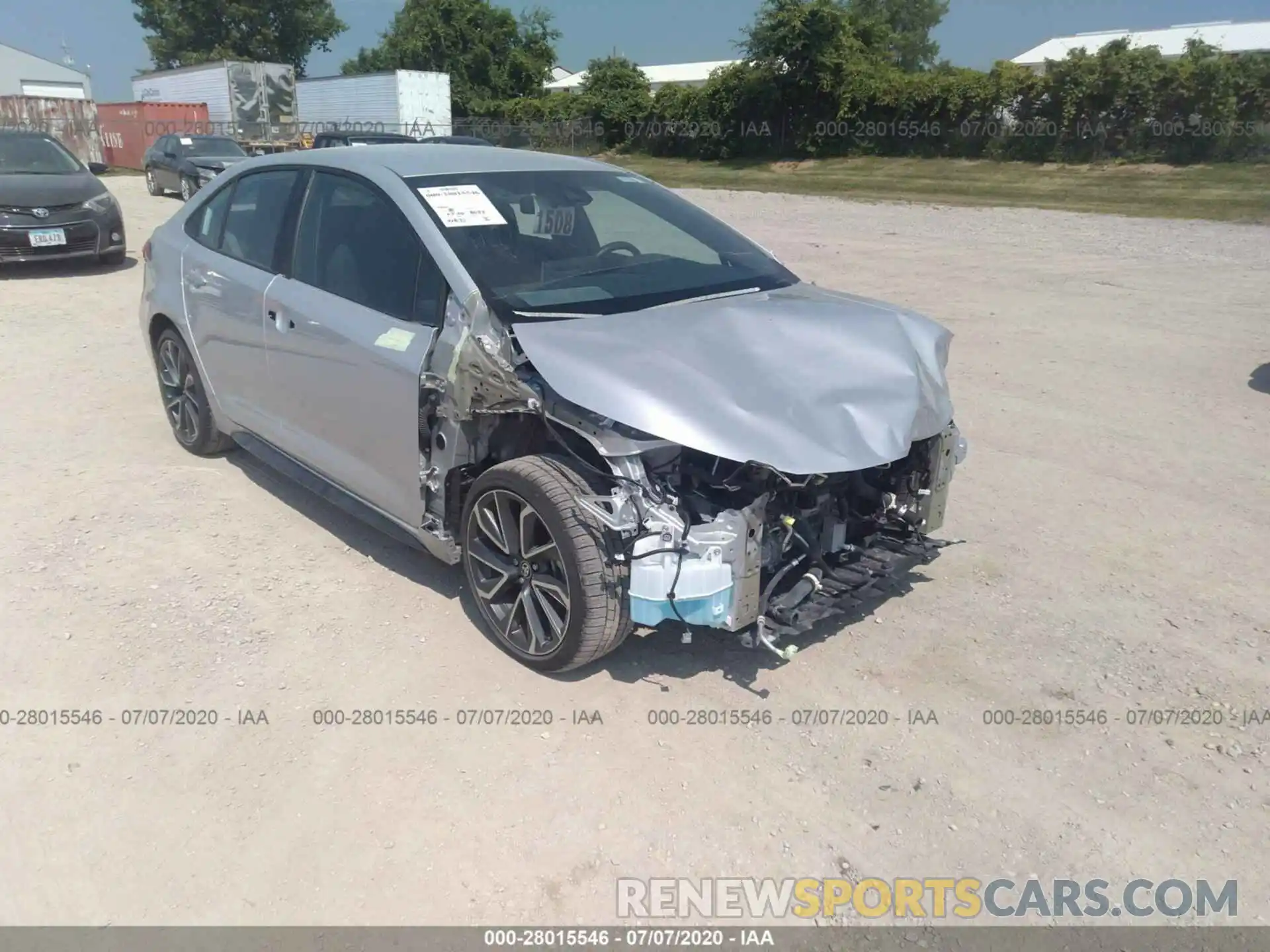 1 Photograph of a damaged car 5YFS4RCE4LP011988 TOYOTA COROLLA 2020