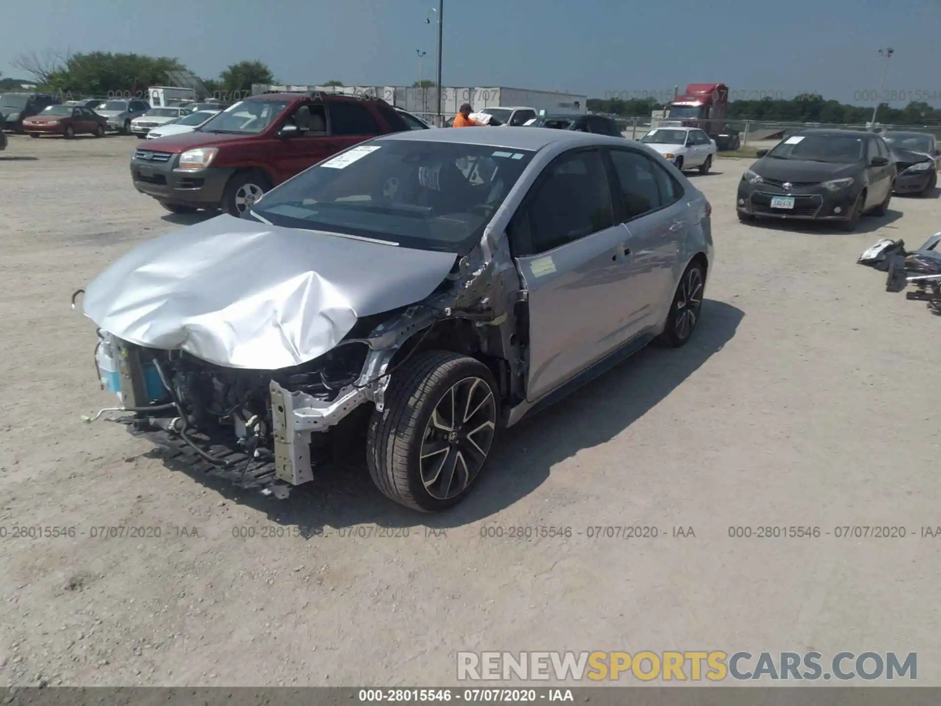 2 Photograph of a damaged car 5YFS4RCE4LP011988 TOYOTA COROLLA 2020