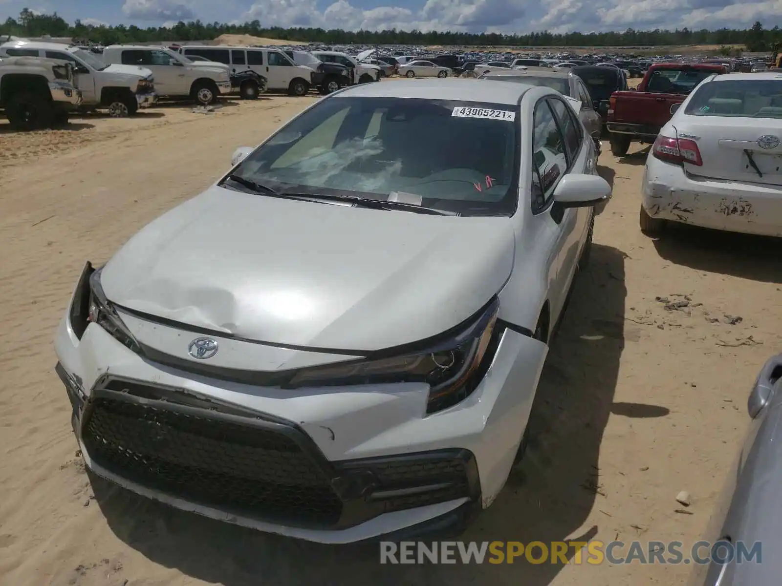 2 Photograph of a damaged car 5YFS4RCE4LP012610 TOYOTA COROLLA 2020