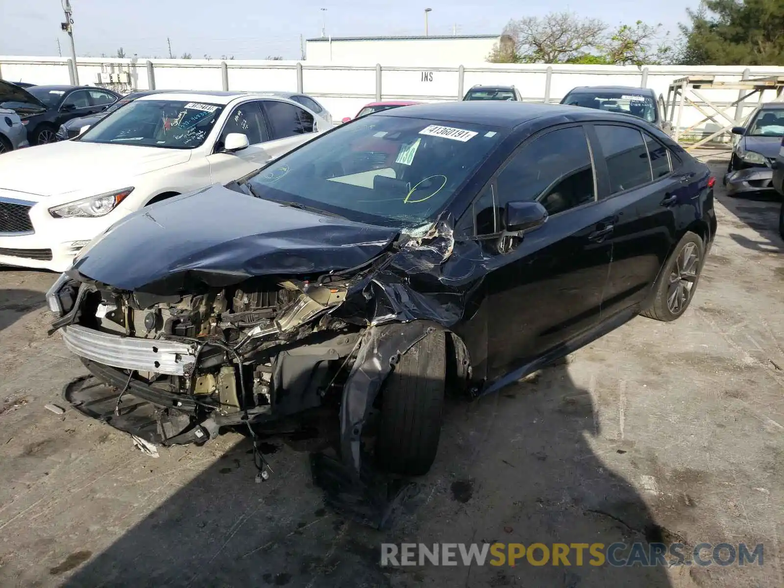 2 Photograph of a damaged car 5YFS4RCE4LP015149 TOYOTA COROLLA 2020