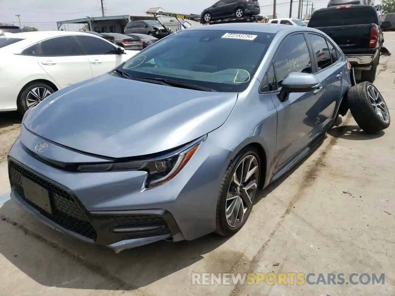 2 Photograph of a damaged car 5YFS4RCE4LP015443 TOYOTA COROLLA 2020