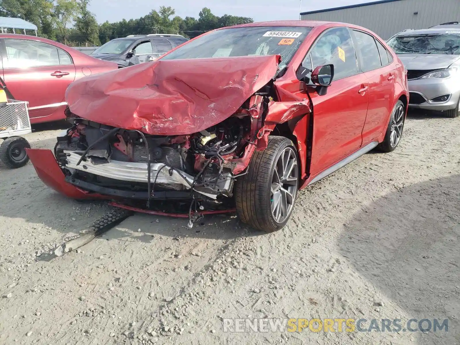 2 Photograph of a damaged car 5YFS4RCE4LP016253 TOYOTA COROLLA 2020