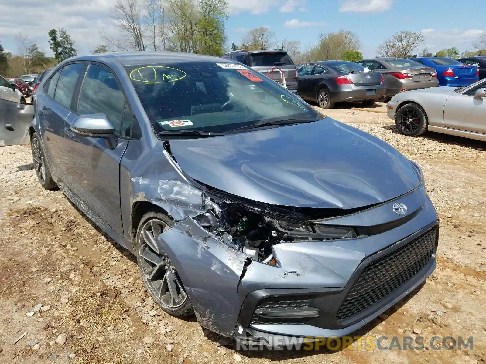 1 Photograph of a damaged car 5YFS4RCE4LP019444 TOYOTA COROLLA 2020