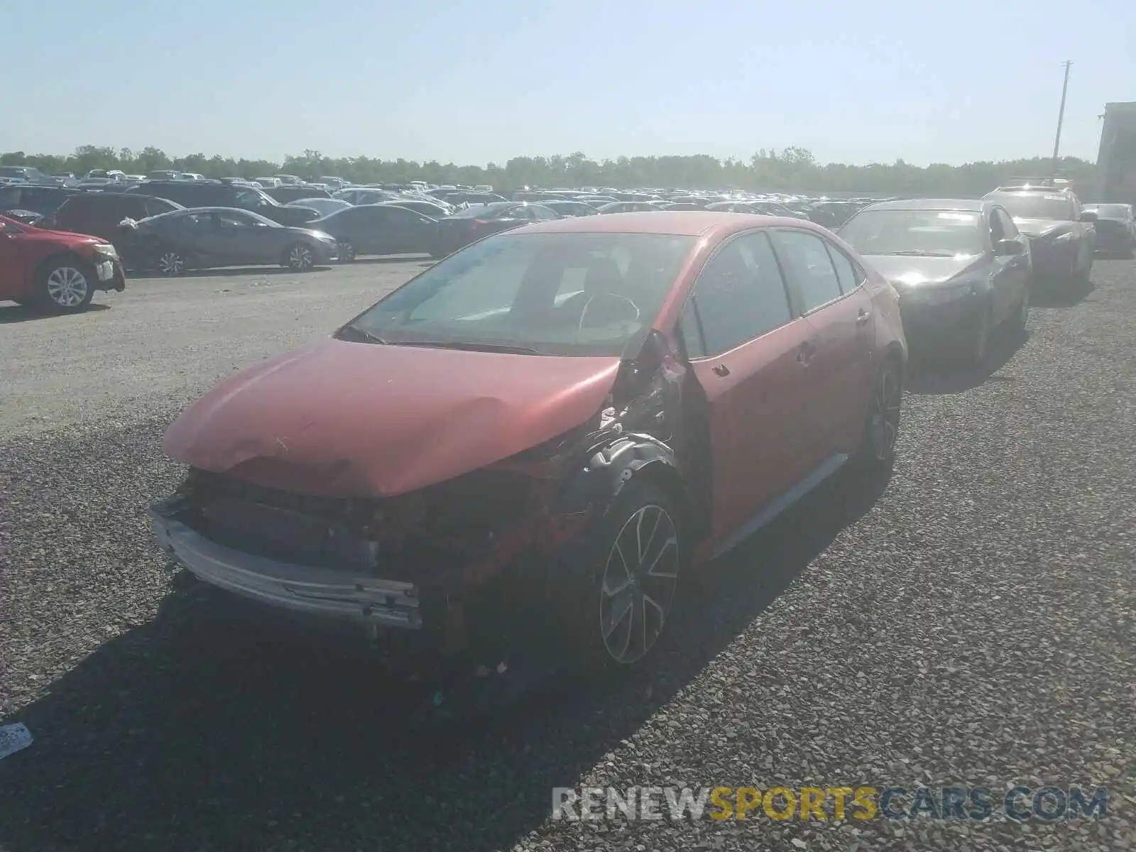 2 Photograph of a damaged car 5YFS4RCE4LP019637 TOYOTA COROLLA 2020