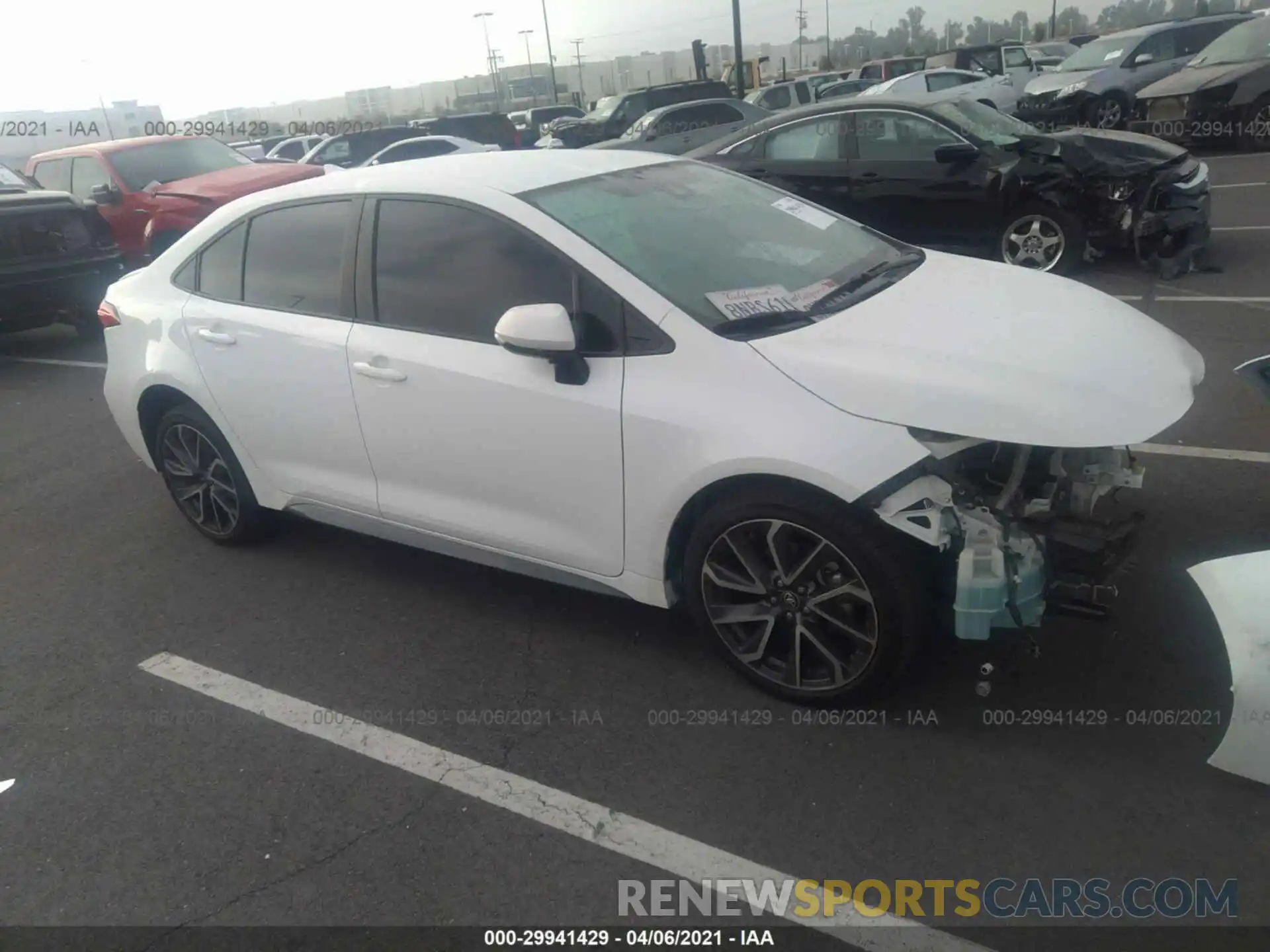 1 Photograph of a damaged car 5YFS4RCE4LP019878 TOYOTA COROLLA 2020