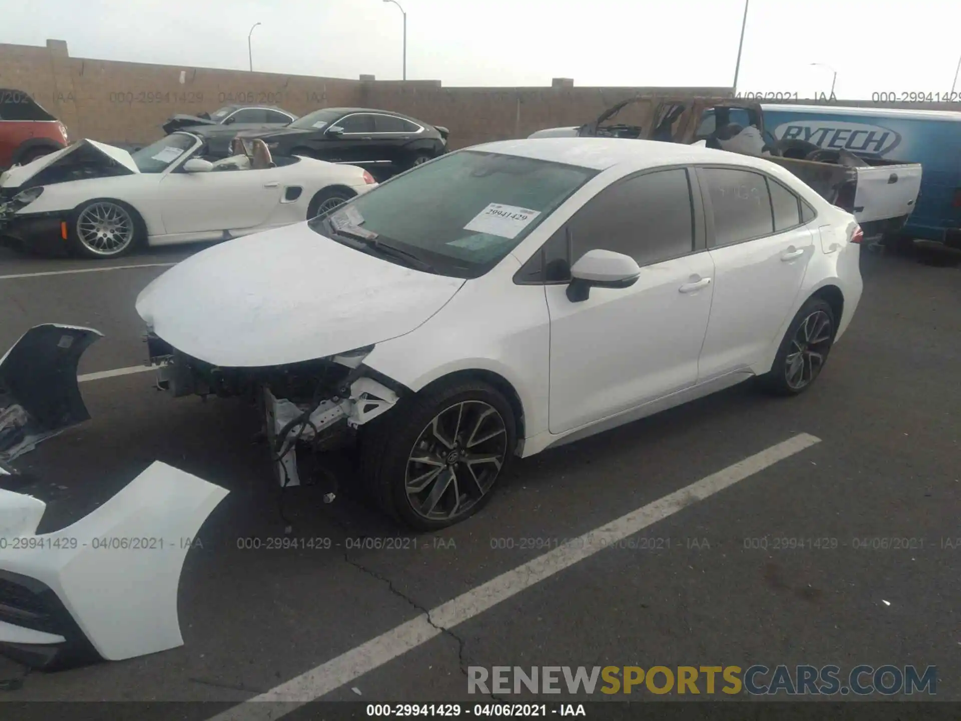 2 Photograph of a damaged car 5YFS4RCE4LP019878 TOYOTA COROLLA 2020