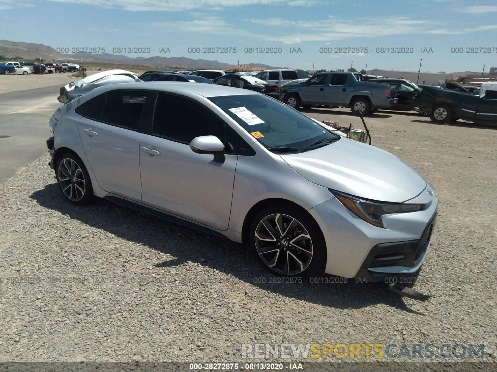 1 Photograph of a damaged car 5YFS4RCE4LP021226 TOYOTA COROLLA 2020