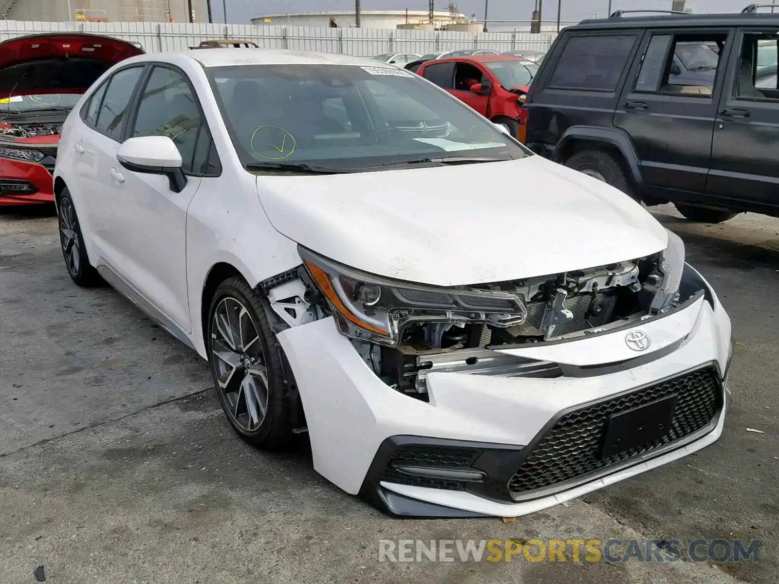 1 Photograph of a damaged car 5YFS4RCE4LP023039 TOYOTA COROLLA 2020