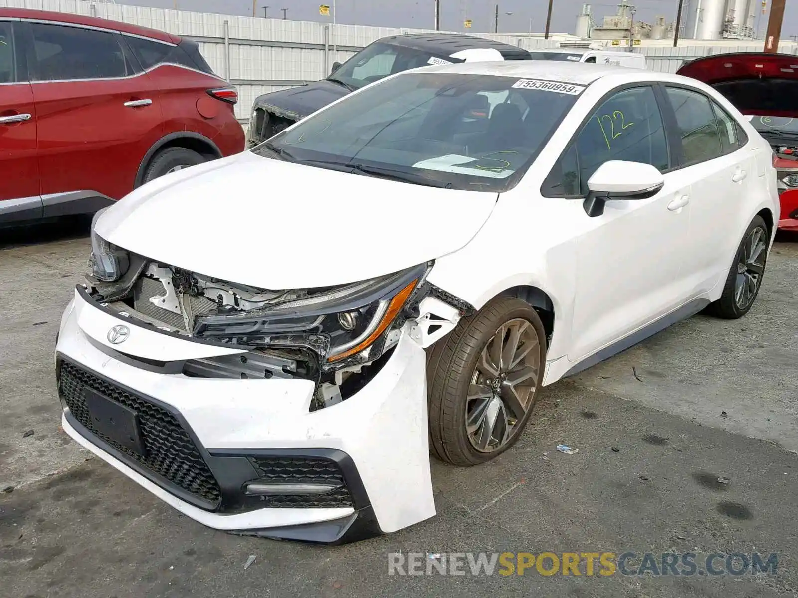 2 Photograph of a damaged car 5YFS4RCE4LP023039 TOYOTA COROLLA 2020