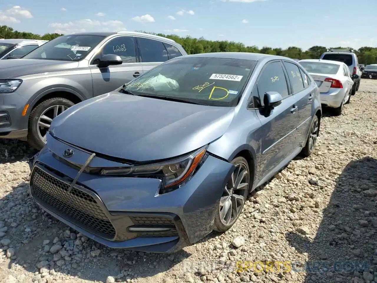 2 Photograph of a damaged car 5YFS4RCE4LP025101 TOYOTA COROLLA 2020