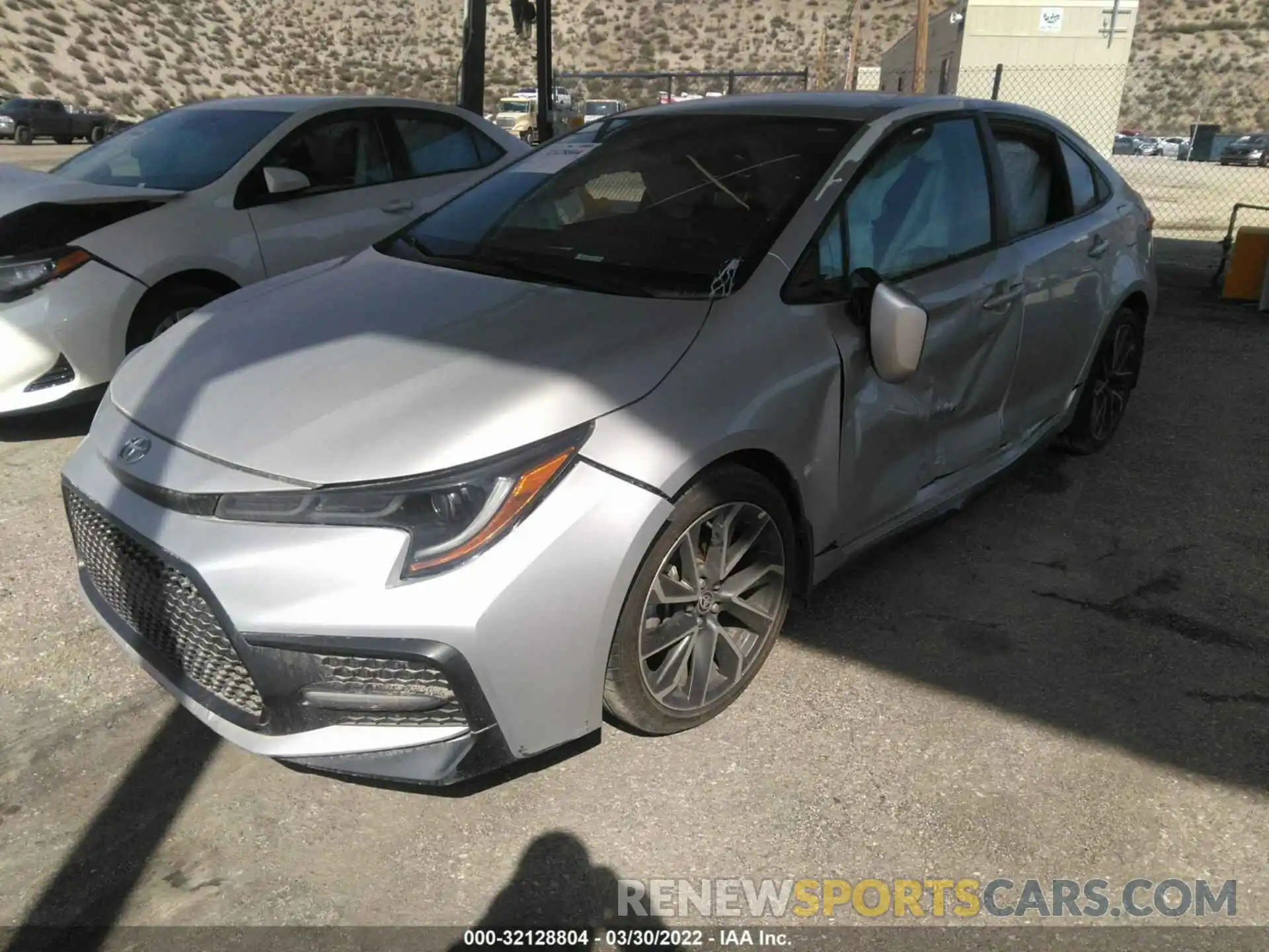 2 Photograph of a damaged car 5YFS4RCE4LP026197 TOYOTA COROLLA 2020